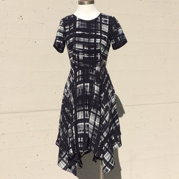 Anthropologie CoreyLynnCalter Painted Plaid Dress - Picture 8 of 17